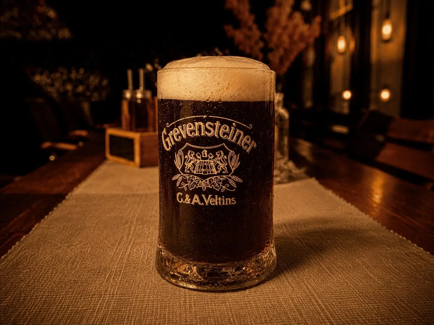 Jever Pilsener in cosy evening light