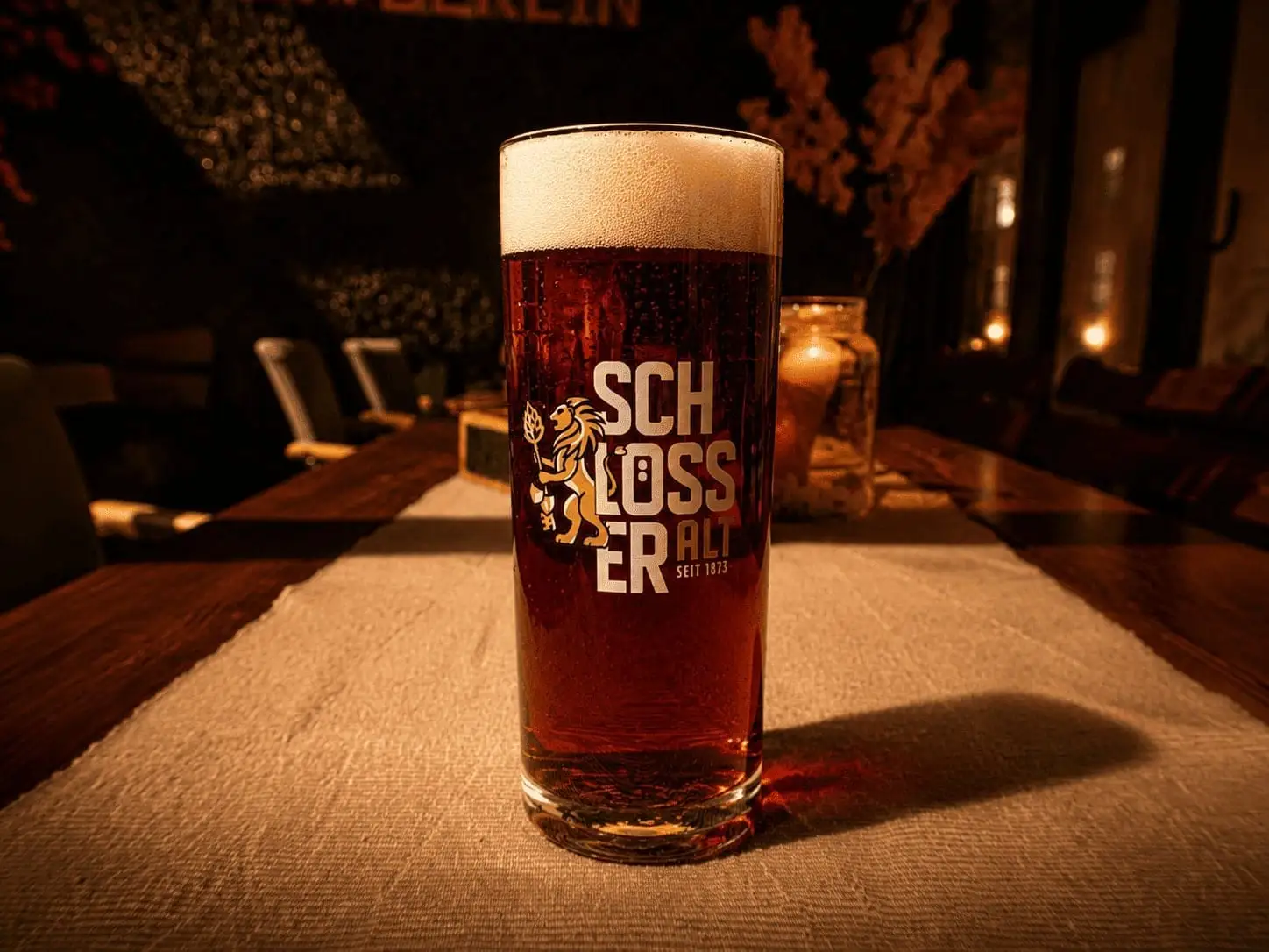 Schlösser Alt in traditional stange glass