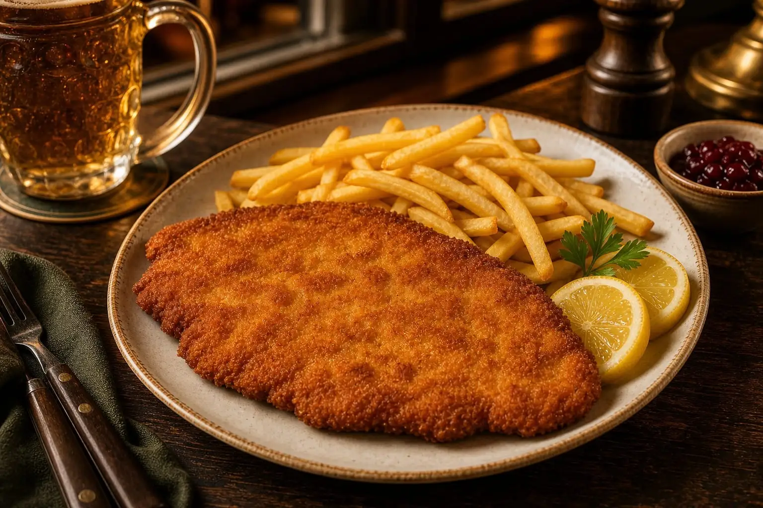 Giant Schnitzel "Viennese Style"
