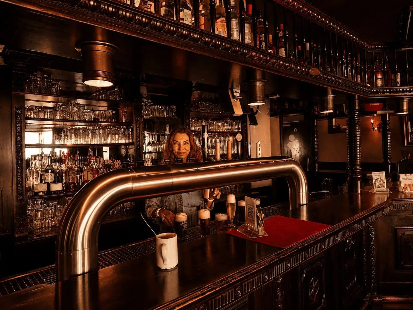 Bar and smoking area at Alt-Berlin